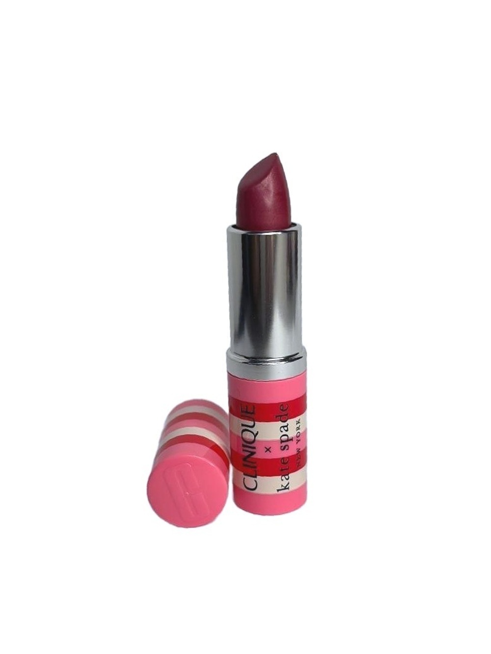 Clinique x Kate Spade Love Pop Lipstick Shimmer A33 Deep Berry Pink Lip Color